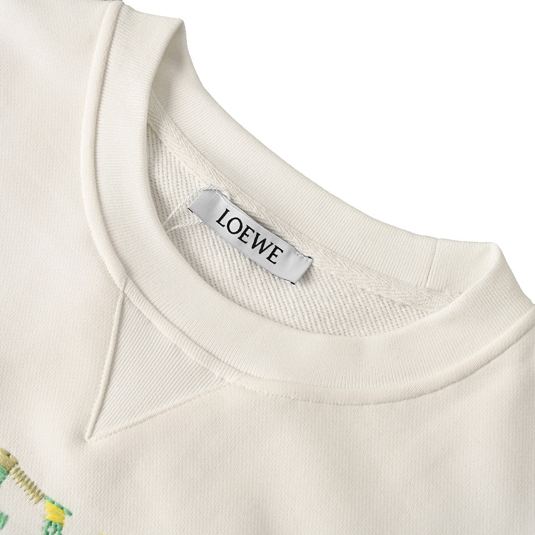 LOEWE Leaf Print Casual Hoodie