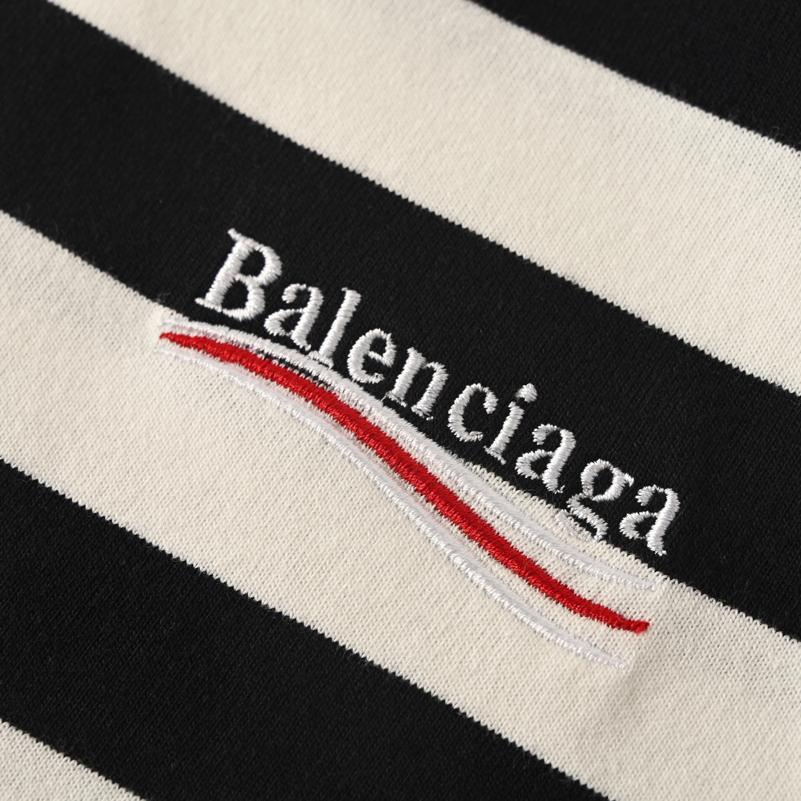 Balenciaga Logo Cotton Jersey T-Shirt