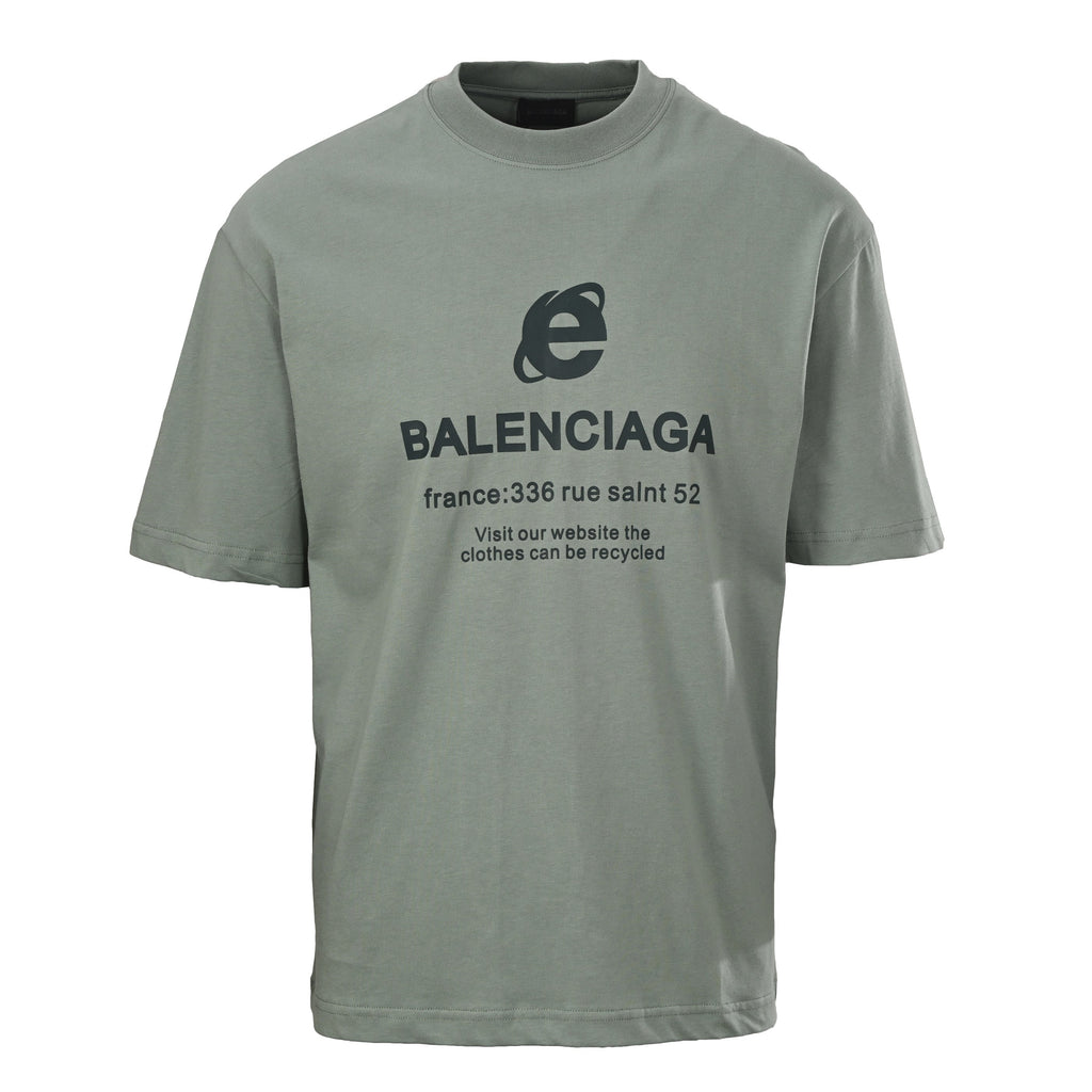 Balenciaga Logo Cotton Jersey T-Shirt