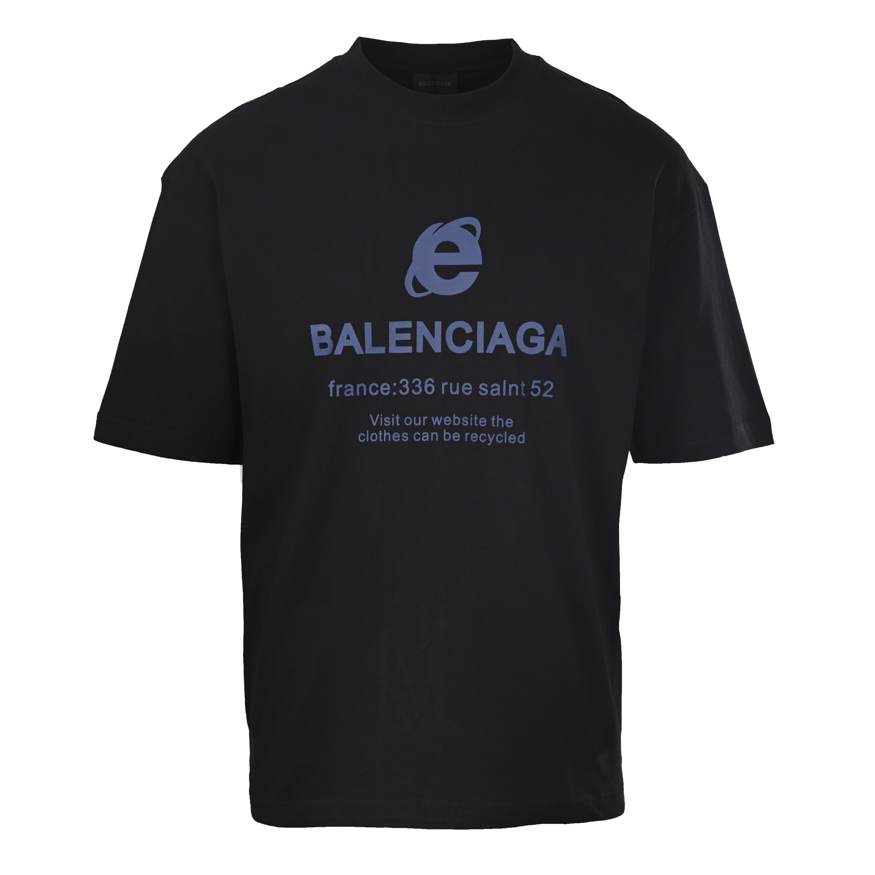 Balenciaga Logo Cotton Jersey T-Shirt