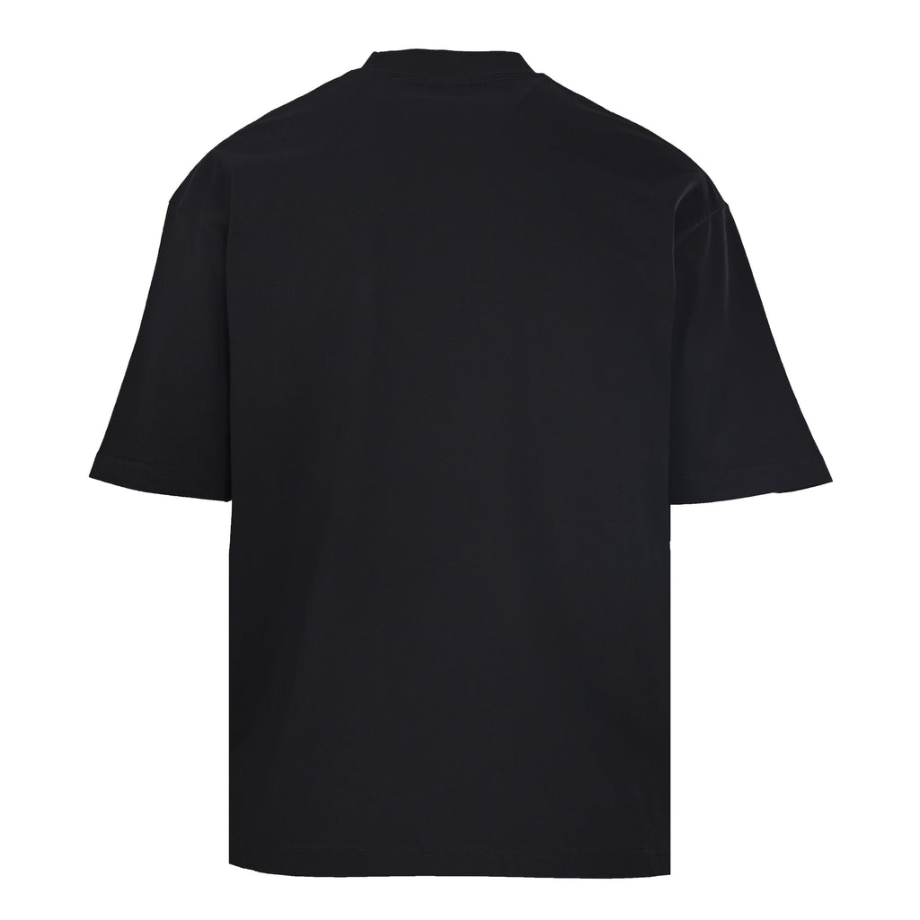 Balenciaga Distressed Logo Relaxed-Fit Cotton T-Shirt