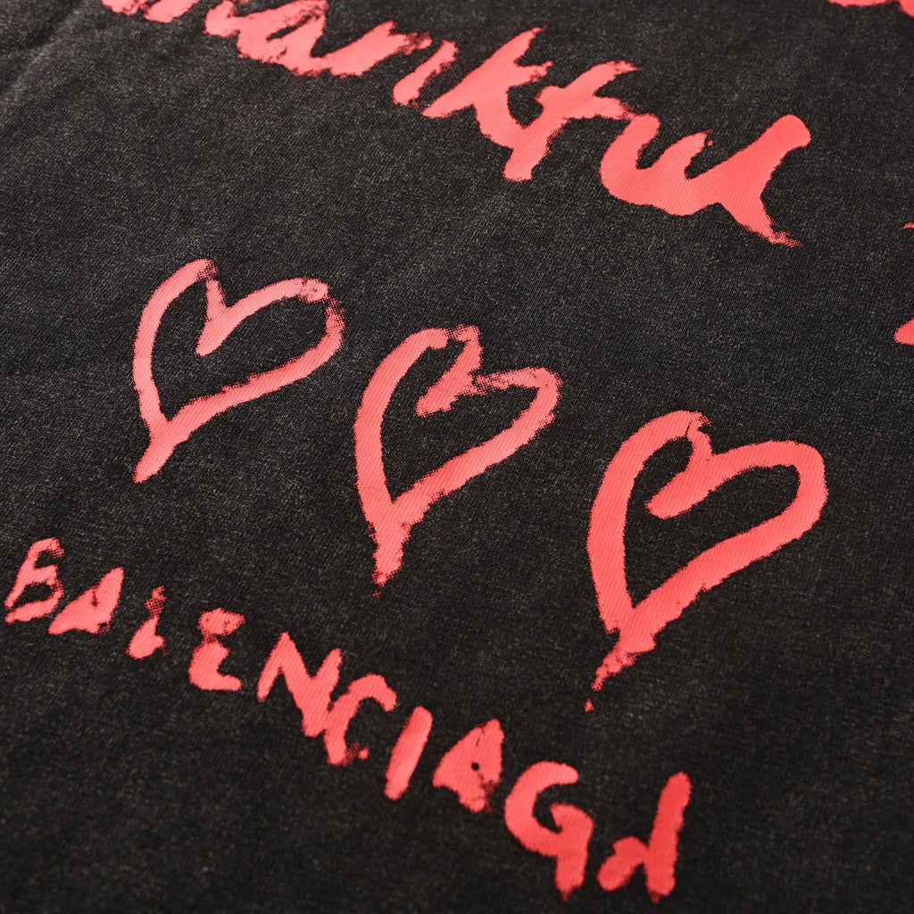 Balenciaga Logo Cotton Jersey T-Shirt
