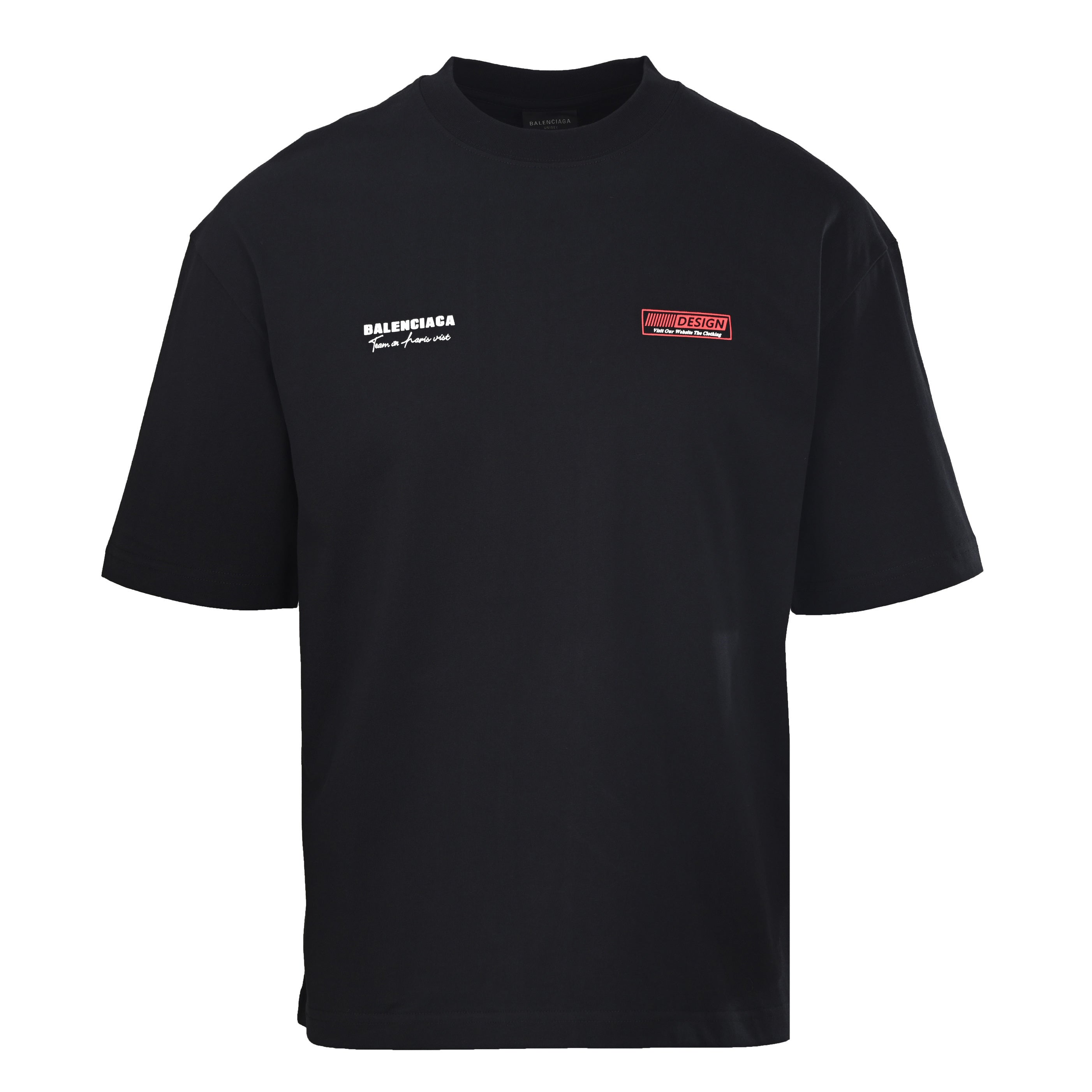 Balenciaga Logo Cotton Jersey T-Shirt