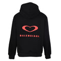Balenciaga Large-Scale Logo Print Cotton Jersey Hoodie